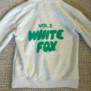 White Fox Hoodie size s/m. Brand new, never worn.